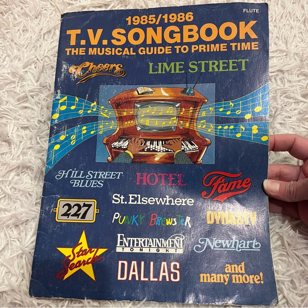T.V. Songbook 1985/1986 The Musical Guide To Prime Time Book for Flute